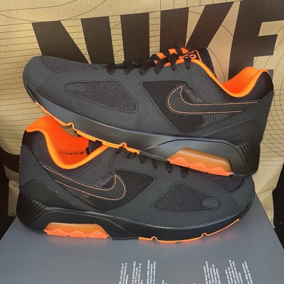 NEW Nike Air Max 180 Hyper Crimson Orange Black FJ9259 002 Men’s Size 11.5